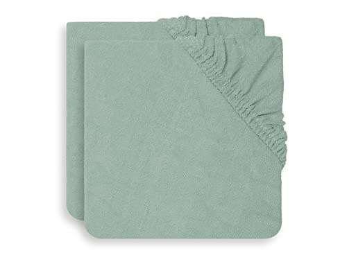 Image of Jollein Changing Pad Cover Terry Cloth 50X70Cm Ash Green - 2 Count