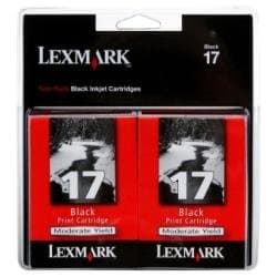 Image of Lexmark #17 Inkjet Cartridge - Black - Twin-Pack
