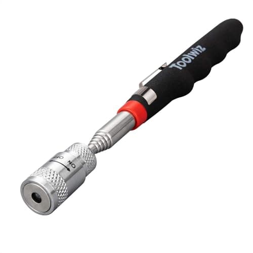 Image of Toolwiz Magnetic Telescoping Pickup Tool 8 lb(3.6KG), Portable 7.7-32 inch/19-80 cm Extendable Retrieving Tool with LED Light, 8 lbs Lifting Capacity