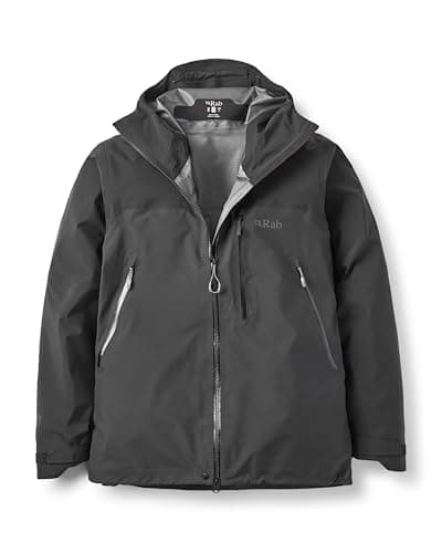 Image of Rab Men’s Latok Mountain Gore-Tex Pro Jacket - GTX Waterproof Breathable Coat for Trekking, Climbing, & Mountaineering - Black - X-Large