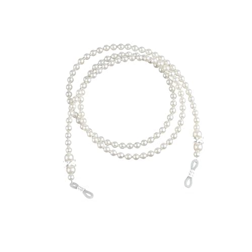 Image of GroveEss Pearl Eyeglass Chain,Beaded Sunglasses Chain Wome,Charming Fashion Around Neck Spectacles Cord,Anti-lost Lanyard Glasses Accessories