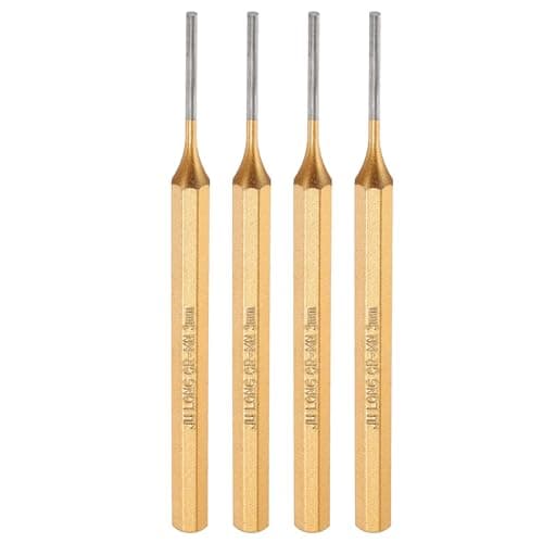 Image of sourcing map 4pcs Pin Punch 3mm(1/8") 150mm Length Metric Non-marring Alloy Steel Cylindrical Alignment Punch Drive Pin Tools for Automotive Watch Repair Jewelry Craft