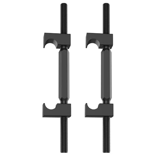 Image of Shock Spring Compressor Tool - Heavy Duty Strut Compressor, Manual Removal Puller Tool for Motorbike Front Strut Replacement designed for compatibility with wrenches and tailored to the bow