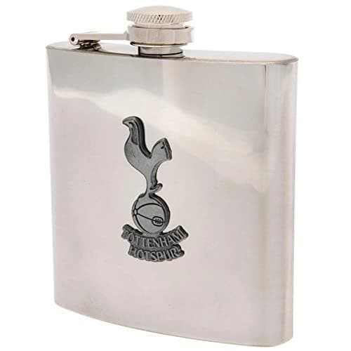 Image of Tottenham Hotspur Fc Spurs 6oz Stainless Steel Hip Flask Antique Style