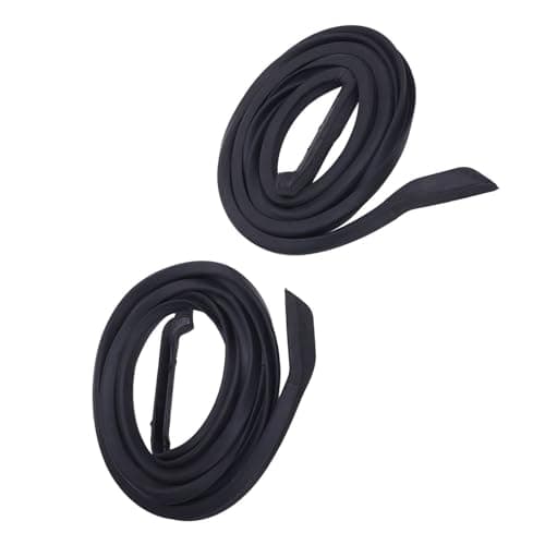 Image of Keenso Automotive Door Weather Stripping, Replacement for Capri 1967 1968 OEM C7ZZ6520531A C7ZZ6520530A, Premium Rubber Seal Strip Gasket with Top Bulb for Car Bus Camper Boat RV Truck