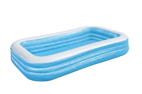 Image of Bestway Family Pool Deluxe, Pool rechteckig für Kinder, leicht aufbaubar, blau, 305x183x56 cm