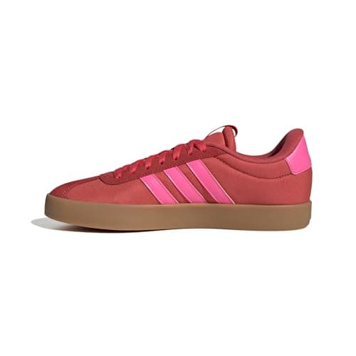 Image of adidas Women's VL Court 3.0 Shoes, semi Lucid red/Lucid Pink/core White, 4 UK