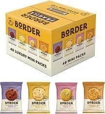 Image of Border Mini Pack Biscuits – Assorted Luxury Biscuit Collection (48 Snack Packs) | Individually Wrapped | Ideal for Sharing, Gifting & Office Snacks | Vegetarian Friendly