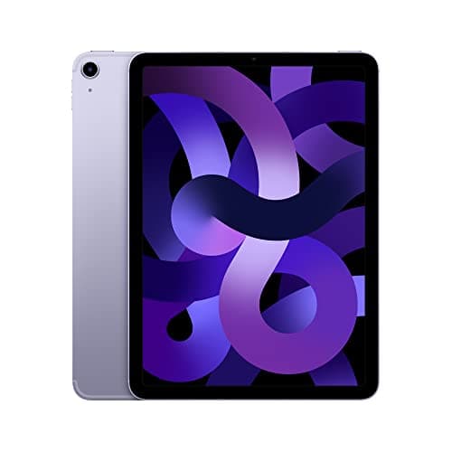 Image of 2022 Apple iPad Air (10.9-inch, Wi-Fi + Cellular, 256GB) - Purple (Renewed)