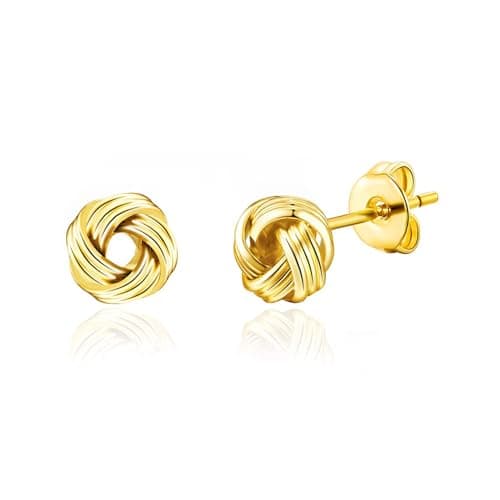 Image of Philip Jones 18k Gold Plated Love Knot Earrings