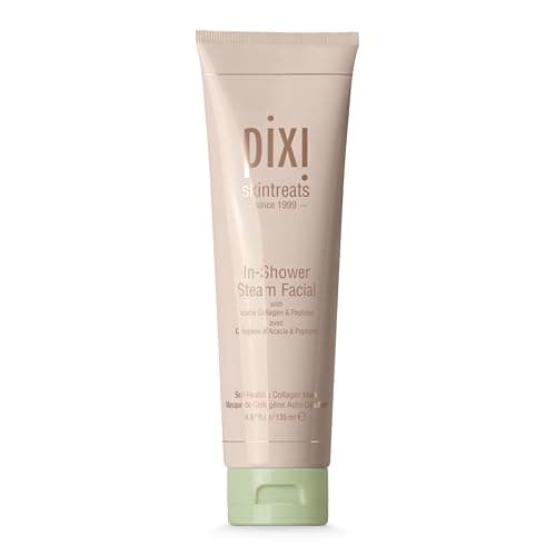Image of Pixi In-Shower Steam Facial | Gel-to Oil Cleanser for Radiant Skin | Deeply Nourishes, Softens & Tones | Self-heating for Use in Shower or Bath | 4.6 fl oz/ 135 ml