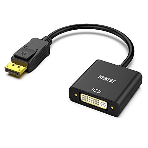 Image of BENFEI DisplayPort to DVI, Gold-Plated DP to DVI Adapter (Male to Female) Compatible for Lenovo, Dell, HP and other brand