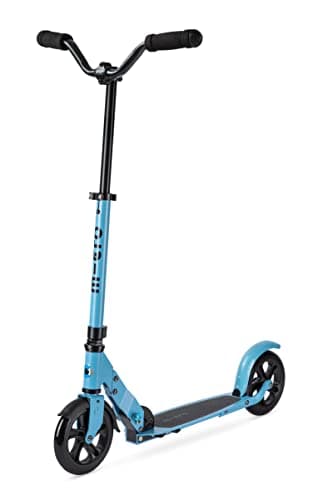 Image of Micro Scooters | Micro Speed Deluxe Scooter | 8+ Years | Perfect for Adults & Kids | Fast & Foldable | Shock Absorption | Blue