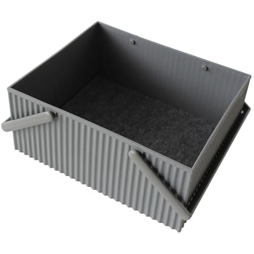 Image of Hachiman Omnioffre Stacking Storage Box Large Grey