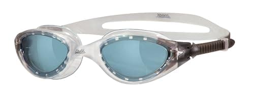 Image of Zoggs Panorama Adult Swimming Goggles (Tinted Lens, Smoke/Clear) for Men and Women, Soft Anti-Leak Seal, Anti-Fog, UV Protection, Quick Adjust Strap, 180 Degree Clear Vision Swim Goggles