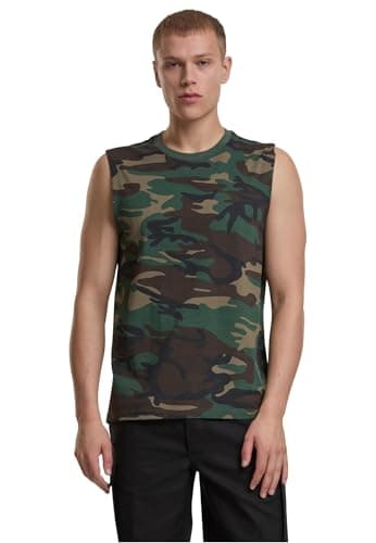 Image of Brandit Men's Sleeveless T-Shirt, Woodland, 5XL