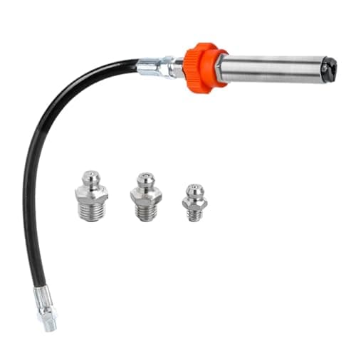 Image of Whoasyst Secure High Pressure Screw Type Grease Coupler Nipple Self-Locking Quick Connector for Easy Lubrication Locking Connector Oil Tool Pressure Oil Injector Connect Long Service Life Manual