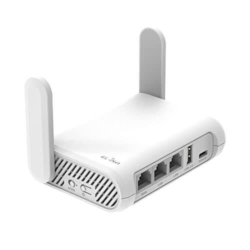 Image of GL.iNet GL-SFT1200 (Opal) Secure Travel WiFi Router AC1200 Dual Band Gigabit Ethernet Wireless Internet Router with IPv6 USB 2.0 MU-MIMO DDR3 128MB Ram, Repeater Bridge and Access Point Mode, AU Plug