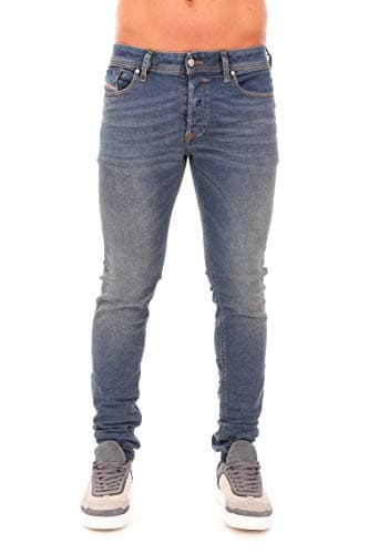 Image of Diesel Mens Sleenker Slim Skinny Jeans in Vintage Blue W30 x L32