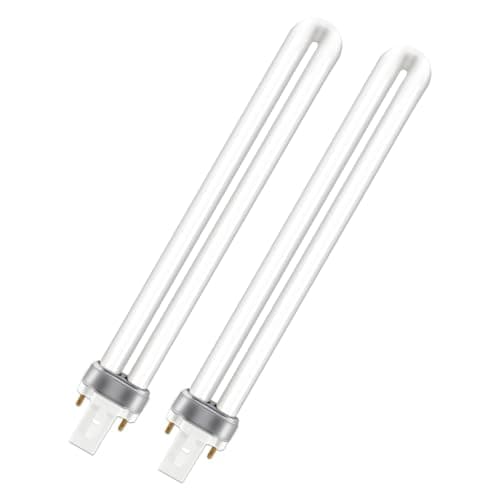 Image of G23 2Pin 9W Compact Fluorescent Lamp, Warm White 2700k, 720LM, AC 220-240V, G23 2-Pin CFL Energy Saving Lamps, U Light Shaped Tube, Applicable to Living Room, Bedroom, Corridor, Non-Dimmable, 2pcs