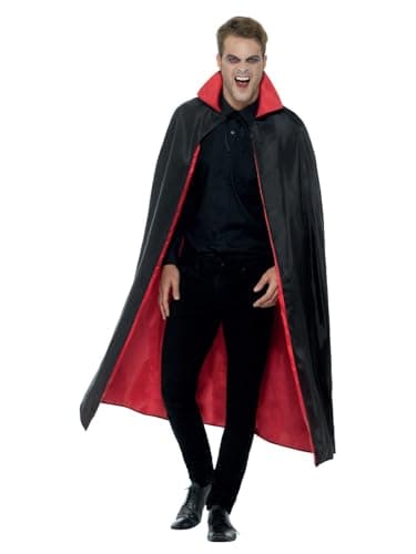 Image of Reversible Vampire Cape, Black & Red, 127cm / 50inch
