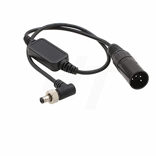 Image of HangTon XLR 4-pin 12V Locking DC Barrel Power Cable for Blackmagic Video Assist 12G HDR, Atomos Ninja V Monitor, Zaxcom Lectrosonics Wireless, MixPre-10, DECIMATOR