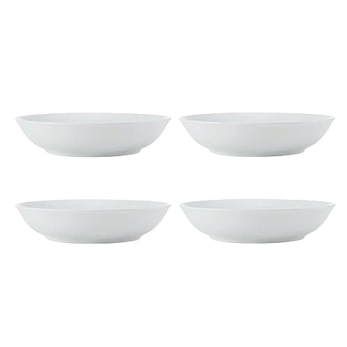 Image of MIKASA Chalk 4pc Porcelain Pasta Bowl Set, 23cm, Gift Boxed