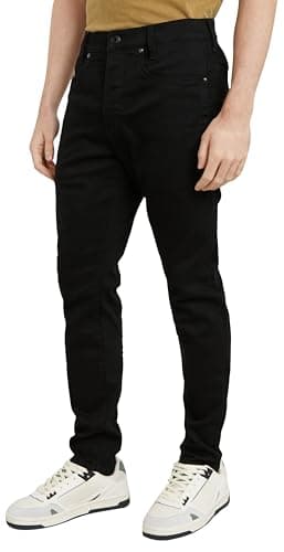 Image of G-STAR Men's D-Staq 3D Slim Jeans, Black (pitch black D05385-B964-A810), 34W / 36L