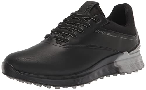 Image of ECCO Golf S Three Goretex Mens Golf Shoes 102944 Black Concrete 55433 EU41 UK7/7.5