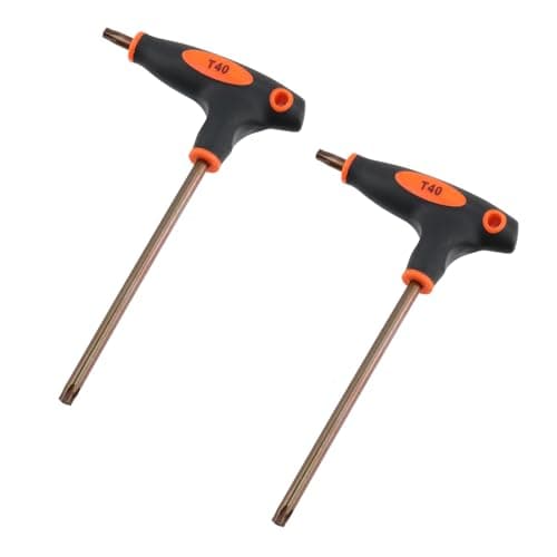 Image of Antrader T40 Torx Screwdriver,Anti Tamper Proof Torx Key,S2 Steel T-Handle Dual End Wrench-2Pcs