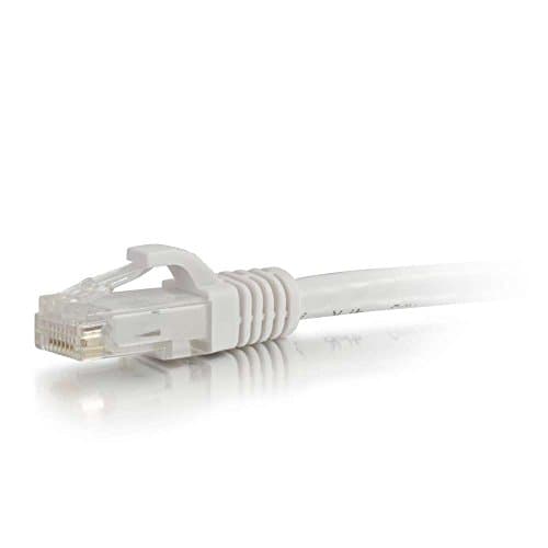 Image of C2G 1m Cat6 Booted Unshielded (UTP) Network Patch Cable - White