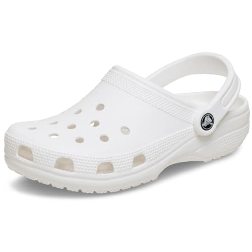 Image of Crocs Unisex Classic Clogs White Size 6 UK Men/ 7 UK Women