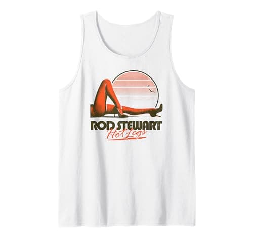 Image of Official Rod Stewart Hot Legs 1979 Vintage Rock Pop Band Tank Top