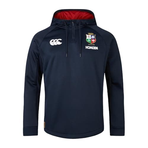 Image of Canterbury Men's British & Irish Lions Hoody | Soft Fabric | Official British & Irish Lions Licensed Product Hoodie, Dark Sapphire, S
