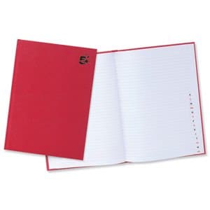 Image of 5 Star Manuscript Book Casebound 70gsm Ruled and Indexed 192 Pages A4 [Pack of 5]
