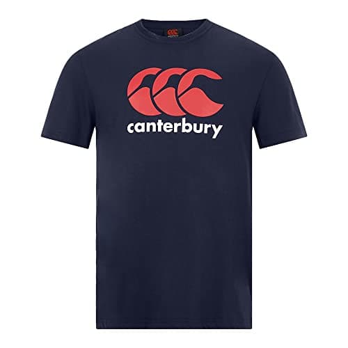 Image of Canterbury Junior Boys CCC Logo T-shirt | Comfortable Regular Fit | Cotton Blend Non-Technical T-Shirt, Navy, 10