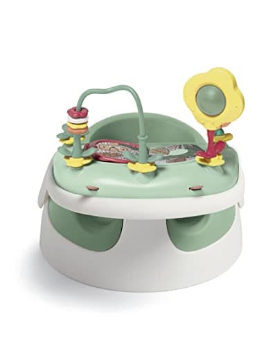 Image of Mamas & Papas Baby Snug Seat and Activity Tray with Adjustable Features, Supportive, Stable and Easy Clean Design - Eucalyptus