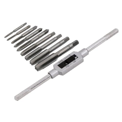 Image of Neilsen CT1467 10pc Tap Set with Tap Wrench M2.5 M3 M4 M5 M6 M7 M8 M10 M12