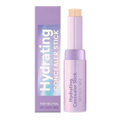 Image of Hydrating Concealer Stick in Fair Neutral - Creamy Full Coverage for Under Eye Dark Circles, Blemishes, and Spot Concealing with Nourishing Formula, Lightweight Face Makeup for Dry Skin