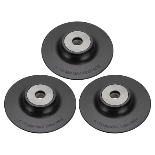 Image of SG Store 3pcs Plastic Angle Grinder Backing Pad 115mm Diameter Backing Pad Compatible with M14 Internal Thread Disc Sander Angle Grinder