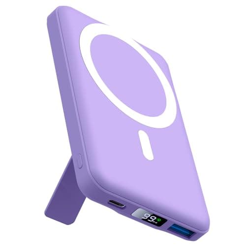 Image of For Magsafe Power bank, AOGUERBE Magnetic Wireless power bank 10000mAh, Wireless Portable Charger, 22.5W PD Fast Charging Battery Pack with LED Display for iPhone 17/16/15/14/13/12 Series