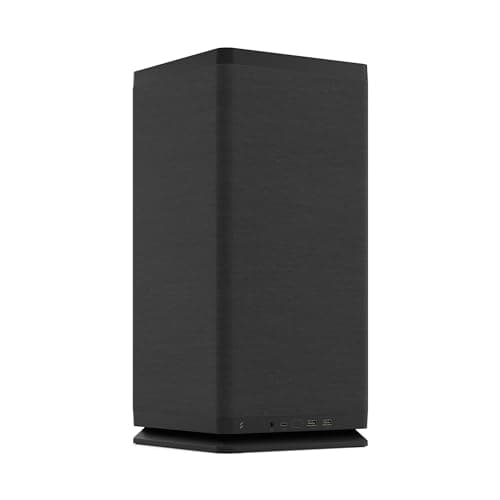 Image of Fractal Design Mood Black PC Case - Sleek Fabric Design, 180mm Top Fan, Conceals 325mm Graphics Card, m-ITX Motherboard Compatible, Easy Access Build, Efficient Cooling