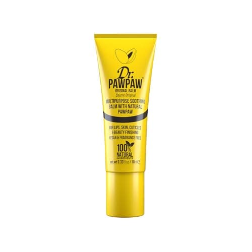 Image of Dr.PAWPAW Original Balm 10ml, Natural Pawpaw Multi Purpose Hydrating Lip and Skin Balm, Moisturises Dry Lips Skin Nails and Hair, Vegan and Cruelty Free Everyday Essential