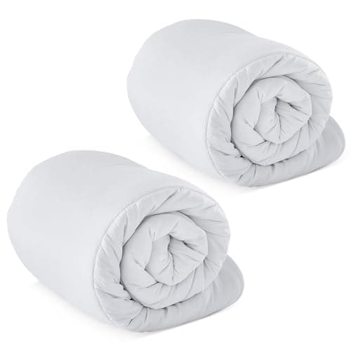 Image of Imperial Rooms Single Duvet 10.5 Tog (2 Pack) Anti Allergy Duvets All Year Round Hollowfibre Filling Thick and Warm Duvet Single - UK Made