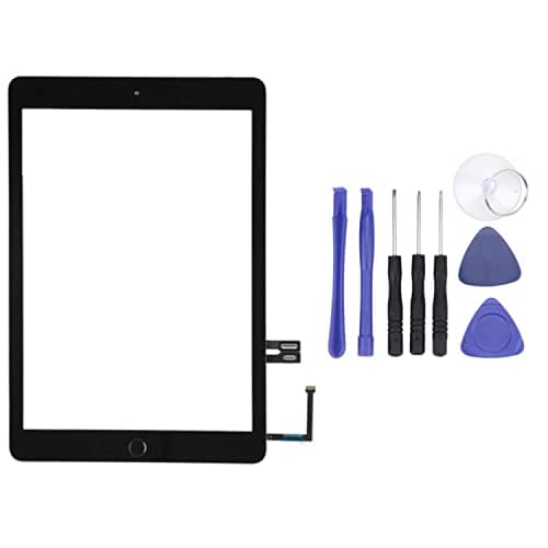 Image of For iPad 6 6th Gen 2018 9.7" A1893 A1954 Touch Screen Digitizer Replacement Parts With Free Repair Tool Kit & Includes Home Button (Black)