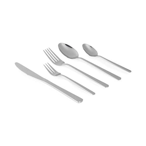 Image of Russell Hobbs Vienna 30-Piece Cutlery Set – 18/0 Food Grade Stainless Steel, Flatware Service for 6 People, Dishwasher Safe/Easy Clean, Mirror Polished, Wedding Gift/Housewarming, Home, Restaurant