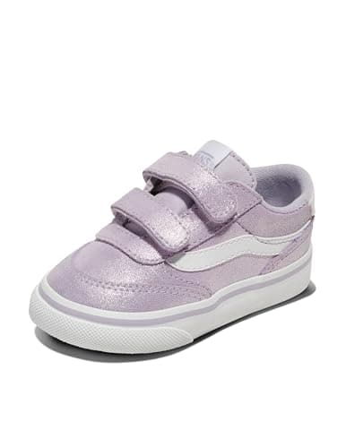 Image of Vans Unisex Kids Brooklyn LS V Sneaker,Foil Suede Evening Haze, 5.5 UK Child