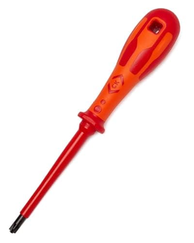 Image of C.K Dextro VDE Modulo Electrical Screwdriver MOD2 x 100mm, PZ/SL Plusminus, Electricians Insulated Terminal MCB Screwdrivers, 10,000v, Precision Grip Tip, Fuse Board Screw Driver, Hand Tools T49145-2