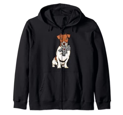 Image of Jack Russel Plush Toy | Jack Russell Terrier Zip Hoodie