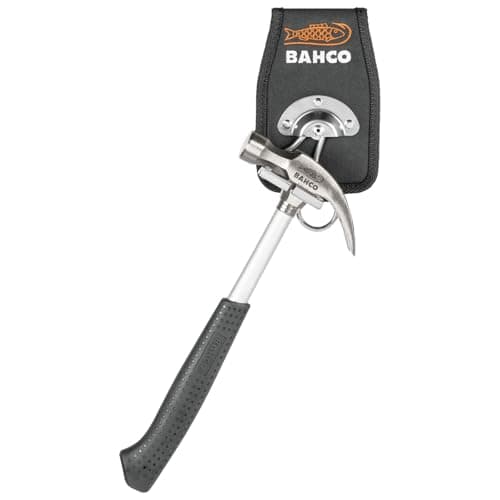 Image of Bahco 429-16-HH Hammer Holster Belt Pouch and Steel Shaft Claw Hammer 16oz (450g)